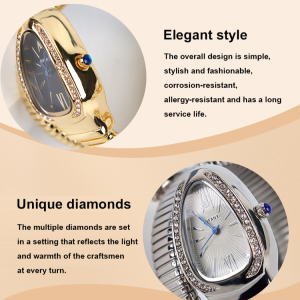 Snake Style Watch for All Year Women Couples Fashion Enthusiasts Elegant Design Compact Size Unique Charm