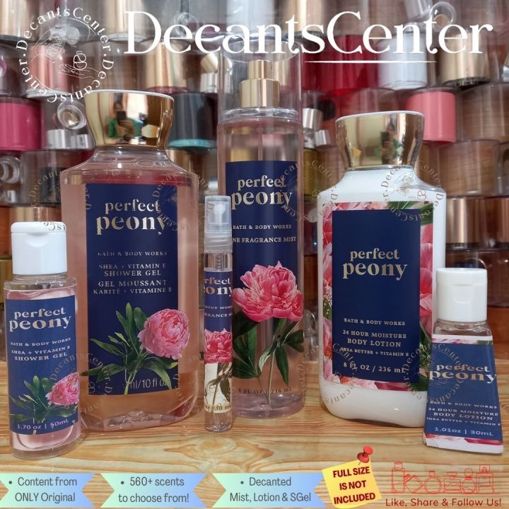 Perfect Peony Fragrance Mist in Travel Sizes Floral Decant