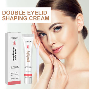 EELHOE Double Eyelid Styling Cream Double Eyelid shaping Cream 20g Invisible Eyelid Adhesive Cream Eyelid Glue With Y Stick Double Eyelid Shape Cream Eyelashes Adhesive Invisible Artifact Seamless Invisible Cream Eye Shaping Double Eyelid Styling Cream