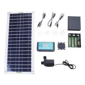Practical Solar Water Pump Head 100W Solar Panel Low Noise Designs Accessory for Fish Pond Waterfalls Hydroponics