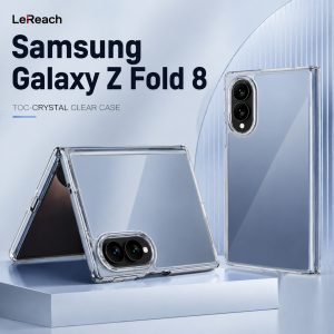 Clear Case For Samsung Galaxy Z Fold 8 Fold8 Shockproof Transparent Raised Edge CA1000