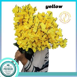 Bunga Sakura 7 Cabang 56Cm Meihua Plastik Sakura Tancap Artificial Flower Dekorasi Bunga Hias