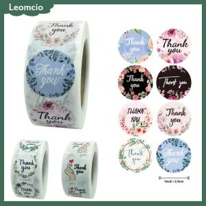 [Leomcio] ดอกไม้ขอบคุณสติ๊กเกอร์ป้ายของขวัญสติกเกอร์วันเกิดงานแต่งงาน