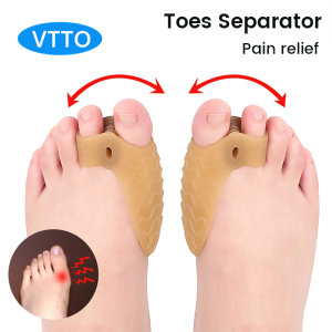 VTTO 2Pcs Bunion Corrector Toe Separators Hallux Valgus Soft Gel Pads Bunion Support Splint for Overlapping Toes Straighter