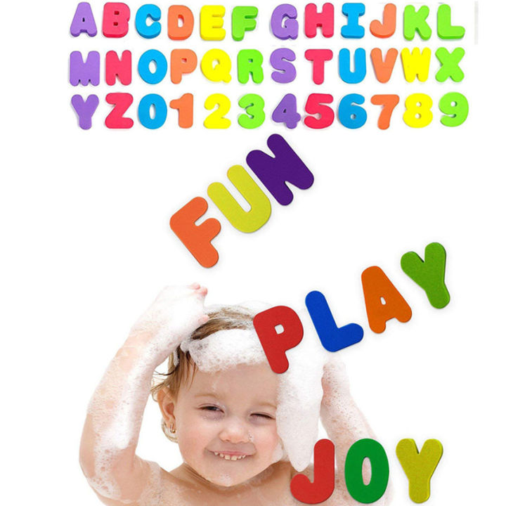 Moulty Bath Toys ｜ Foam Fun Alphabet Letters and Numbers-Floating Toy