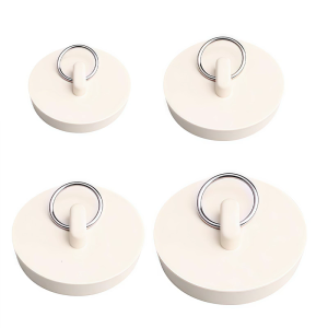4Pcs Round Drain Stopper Rubber Water Sink Plug Bathtub Drain Stopper Mop Pool Plug for Bathtub Washbasin Sink