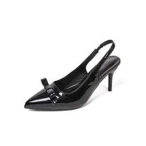 YOTO Sandals For Women Summer French-Inspired Pointed-Toe Pumps Bow Elegant Height with 9cm Heels