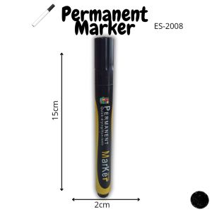 1Pcs (satuan) spidol permanent marker HITAM esco ES-2008