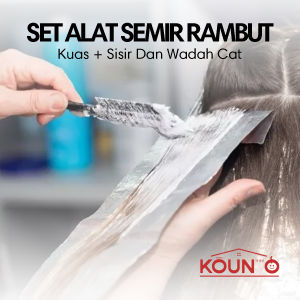 Alat Cat Semir Rambut Serbaguna 2 in 1 Mangkuk + Sisir Tebal Premium Hair Color Series Set Semir Rambut