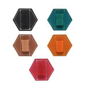 Leather Pen Clip Holder Adhesive Pen Holder Tablet Pen Holder Elastic Pen Holder for Hardcover Notebook Journal Planner