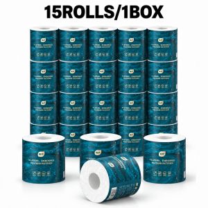 【15 Rolls/Box】植护Botare 5-Ply Toilet Paper Rolls / 160g Per Roll / Soft Embossed Bathroom Tissue
