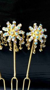 MENTUL TIRUAN DIAMOND CENGKREM /KEMBANG GOYANG /MENTUL KITIRAN/AKSESORIS PENGANTIN