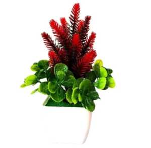 Ornamen Tanaman Bunga Artificial Hiasan Meja Pot Hias Dekorasi Rumah  Ukuran 22 x 9 CM