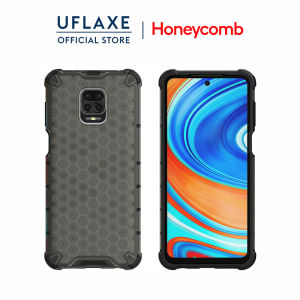UFLAXE Honeycomb Ốp Cứng Chống Sốc cho Xiaomi Redmi Note 9 / Note 9 Pro / Redmi Note 9S Ốp Điện Thoại Trong Suốt Ốp Lưng Bảo Vệ Toàn Diện Bền Chặt Chống Vàng