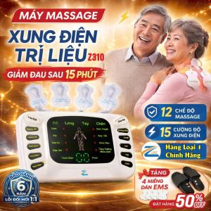 Máy xung điện toàn thân cao cấp YTK 309B Máy massage xung điện châm cứu giảm đau 8 chế độ massage 15 cấp cường độ