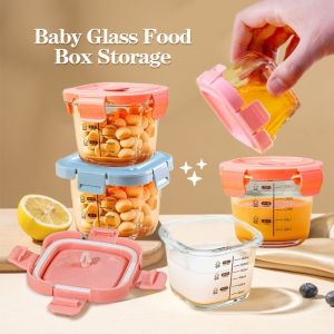 Baby Food Storage: Heat-resistant Glass & Compact Mini Sealed Containers