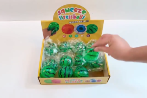 Realistic Watermelon Toy Soft Durable Stress Relief Ball Slow Rising Squeeze For Focusing Calmness Training