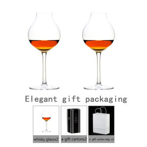 Chamvin Blender’sProfessional Whisky Tasting Glass Handcrafted Crystal Goblet Cup Bud Whiskey Scotch Brandy Red Wine Bar Gift