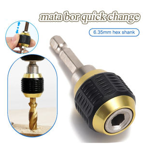 60mm Adaptor mata Bor quick change Chuck Heksagona Chuck bor penggiling listrik Koneksi perubahan cepat pop-up