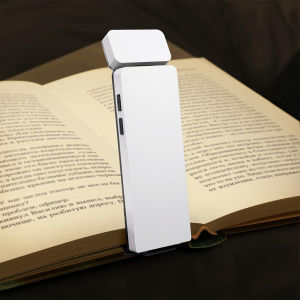 86lux Book Light Rechargeable Clip-On LED Reading Light for Bed  3 Color Temperatures with Stepless Dimming Ultralight Bookmark Design for Book Lovers Purple