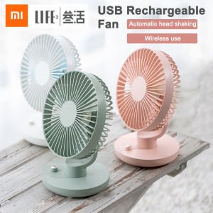 Xiaomi 3Life Y2พัดลมมินิชาร์จ USBพัดลมพกพาแบตเตอรี3000MAh ความจุต่ําเสียงลมเบาลมแรง