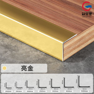 597 Highly Rated Aluminum Edge Strip Wall Corner Protector 7 Decorative Titanium Angle Corner Trim Line L Type Bumper Strip