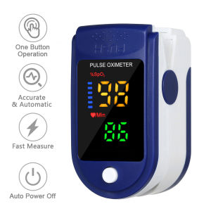 Docooler Fingertip Pulse Oximeter B-lood Oxygen Saturation & Heart Rate Detection 10s Quick Measure & Auto-off Alarm Function Portable SpO2 & Min Monitor for Home Travel Docooler  Docooler Flagship Store