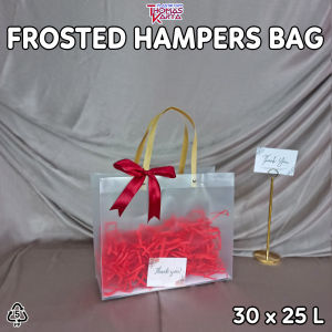 Totebag Buram Tali Coklat Mika PVC Kantong Souvenir Tas Kado Lebaran Idul Fitri Imlek