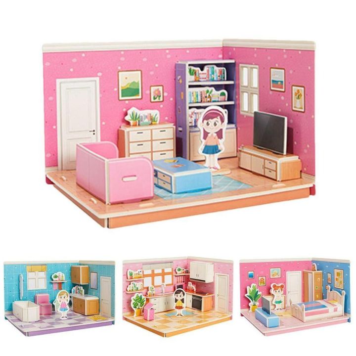 Mainan edukasi 3D ROOM DIY Panaromic Mainan 3D puzzle panaromic