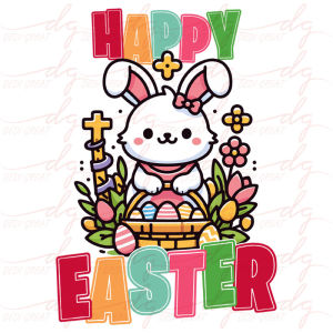 Totebag Happy Easter Paskah Lucu Hampers Goodie Bag Souvenir Kanvas Tas Serut Anak Aesthetic