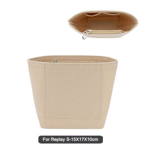 กระเป๋าแบ่งกระเป๋าสักหลาดเฟ็ลทสำหรับ Longchamp รีเพลย์กระเป๋ารองรับการจัดเก็บกระเป๋าถือใส่เครื่องสำอางค์กระเป๋าสอดเครื่องสำอางสำหรับท่องเที่ยวอเนกประสงค์