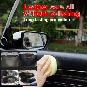 Leather Cleaning Cream No Polishing Easy Clean Leather Repair Maintenance Mink Oil Cream For Cars Shoes 皮革护理油免抛光
