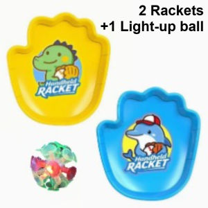 SKISOPGO Kids Toss & Catch Suction Ball Game Set Hand Paddles Outdoor Sports Parent Child Interactive Toy