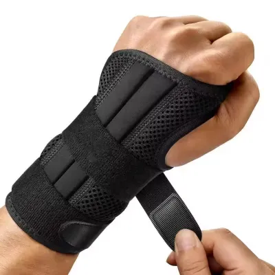 NEENCA Wrist Stabilizer Brace for Carpal Tunnel Wrist Support Splint with 3 Stays Adjustable Wrist Protector Tendonitis Arthritis Pain