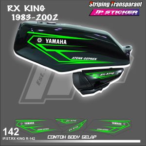 RX KING 1983 - 2002 (COD) STIKER STRIPING MOTOR YAMAHA RX KING 1983 - 2002 - STIKER LIST GRAFIK SIMPLE WARNA VARIASI DESAIN RACING HOLOGRAM DAN TRANSPARAN BISA COD IP.KODE R-142