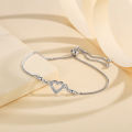 Y754 [COD✔]Gelang Rantai Titanium Lapis Emas Stainless Wanita Heart Jewelry Gift for Wanita. 