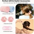 2 Pack Microfiber Hair Towel Wrap & Hair Accessories- Thicken Super Absorbent Hair Turban Towel for Women- Quick Drying Curly, Long, Thick Wet Hair- Anti Frizz, Ultra Soft, 26" x10“. 