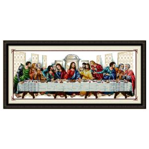 98 * 44cm DIY Needlework Handmade Cross Stitch Set Embroidery Printed Jesus Christ Cross-Stitching Last Supper Home Decor
