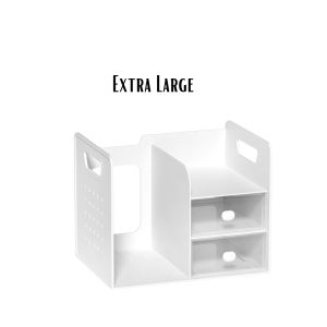 Locaupin Minimalist  Desk Organizer with Drawer Office Supplies Caddy Organizer Box Storage Box For Cosmetic Stationery