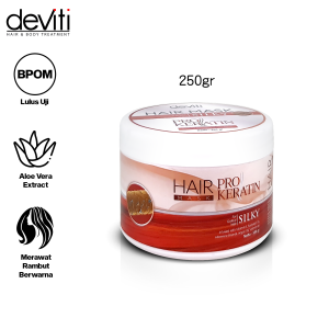 deviti Hair Mask Pro Keratin 250 Gram Masker Rambut Hair Treatment BPOM All Varian