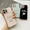 Hontinga Casing Case For OPPO Reno 5F Reno 4F Reno 4 4G Reno 4Z 5G Reno 5 5G 4G Reno 5 Pro 5G Case Swan Queen Fashion Solid Color Luxury Chrome Soft TPU Square Phone Case Full Cover Camera Protection Casing Anti Gores Rubber Case. 