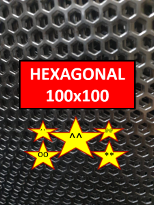 Plat Hexagonal 100x100 - Plat Ram Speaker