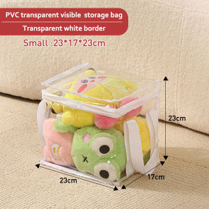 Multifunctional Clear Storage Bags for Books Clothing Toys Transparent Organizing Cube Bin with Reinforced Zipper Handles Reusable Clear PVC Board Game Storage Clothes Organizer Bag Closet Organizers and Storage Container for Clothes Shoes Snacks