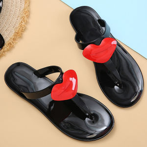 MANXIXI Dép Xỏ Ngón Thời Trang Cho Nữ Dép Đế Bằng Thạch Màu Đỏ Đẹp Phong Cách Bohemian (Cỡ 36-41)