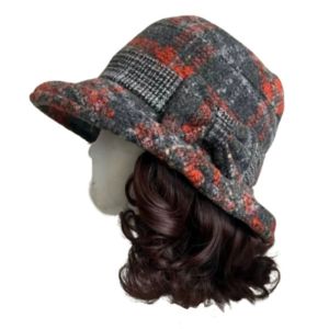 SUTONGXUE Tóc giả tổng hợp Mũ ngư dân có tóc giả Mũ xô Mái tóc giả Mũ tóc giả beret lười Thực tế Tóc xoăn ngắn Mũ tích hợp tóc giả Mùa thu mùa đông