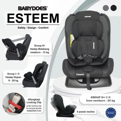 BabyDoes Esteem Carseat Safety Design Comfort – Kursi Mobil Bayi Aman Nyaman & Stylish - Lavie Baby House