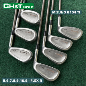 Bộ gậy golf sắt Mizuno G104 TI 7 cây 5678910S Flex R nguyên bản nhập khẩu nhật