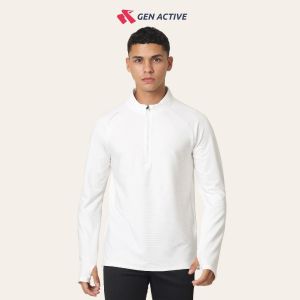 GEN ACTIVE Kaos Active Lengan Panjang Pria Pakaian Olahraga Baju Olaharga Gym Cowok