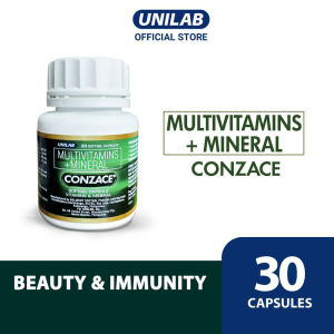 Unilab Conzace Multivitamins 30s Bottle (For Strong Immunity + Healthy Skin & Hair)