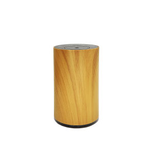 FLOWEROMA Rechargeable Waterless Woodgrain Essential Oil Diffuser Wireless Aroma Diffuser With Timer Function Air Purifying Fragrance Machine For Home Office Gift